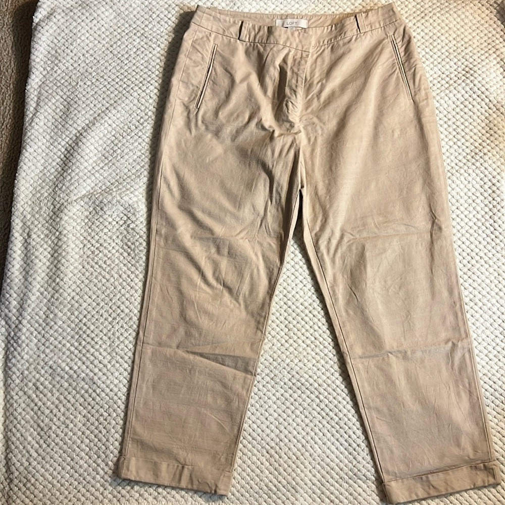Loft tan Julie fit trouser size 12 in excellent condition